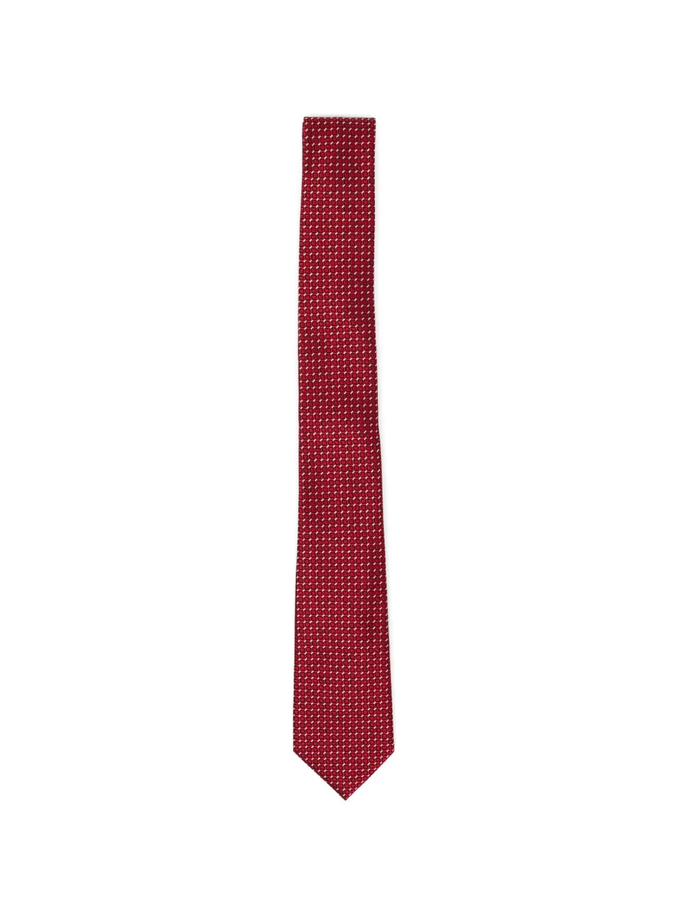 TOM FORD silk jacquard clover tie