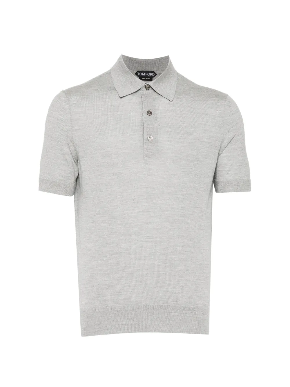 TOM FORD fine gauge polo shirt - Grigio