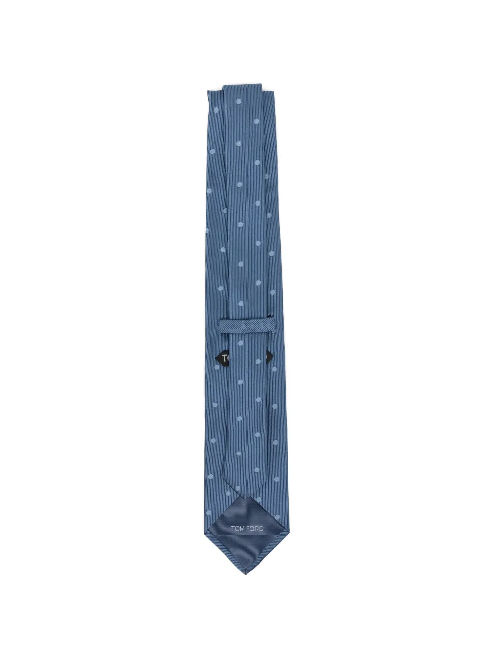 TOM FORD Satijnen stropdas met stippen Blauw
