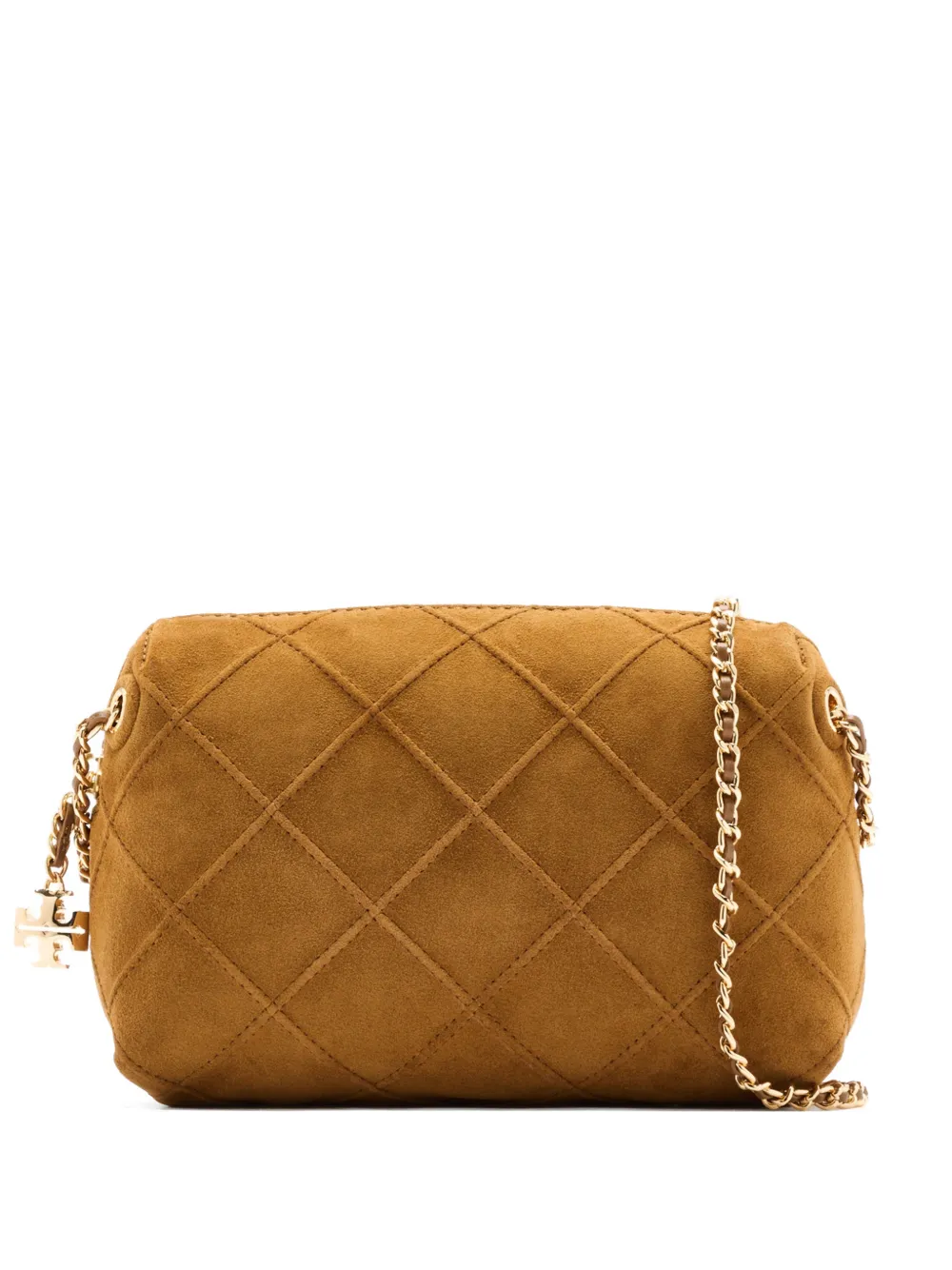 Tory Burch Fleming suede cross body bag - Marrone