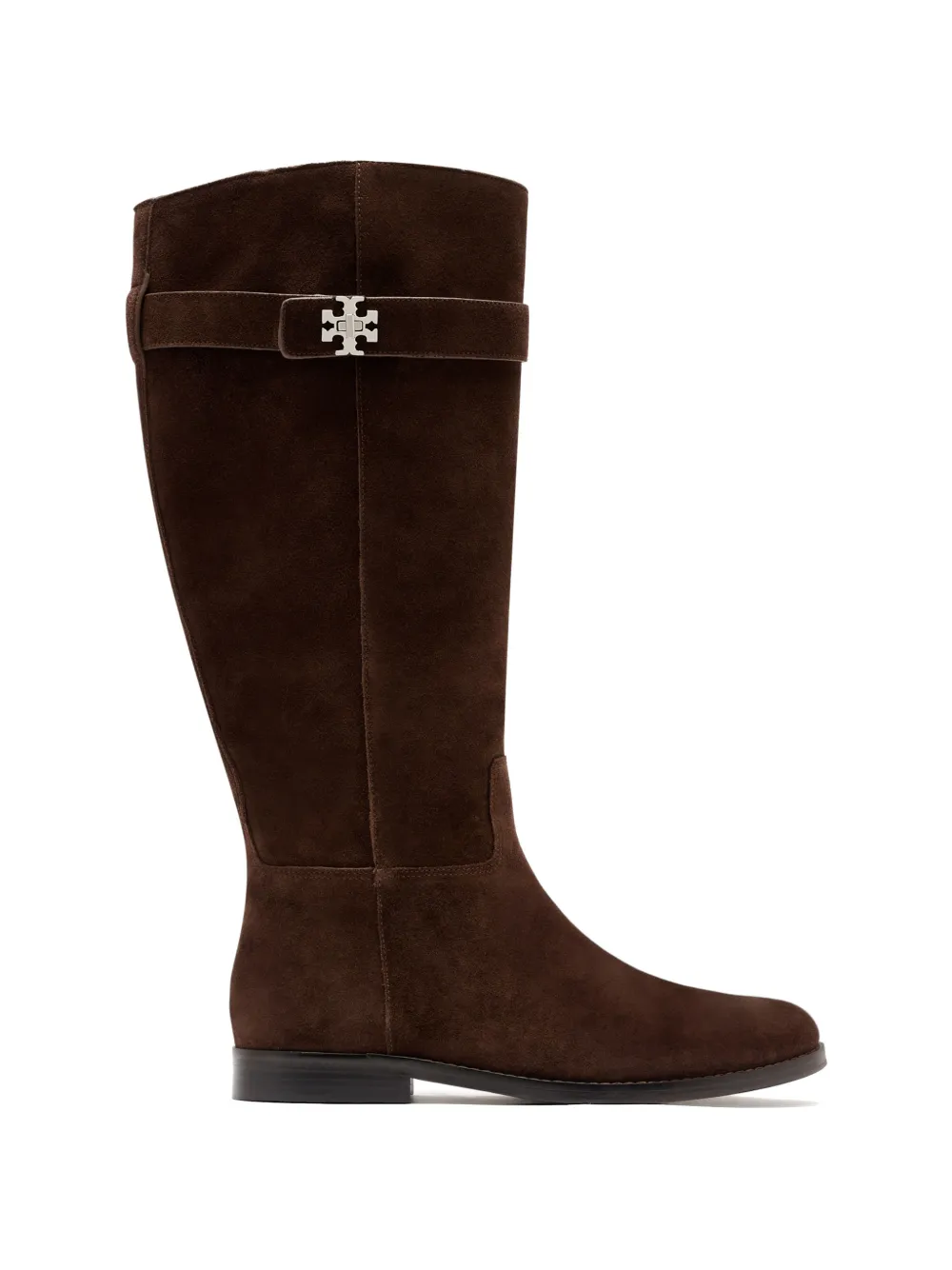 Tory Burch T-lock suede knee-high boots Bruin