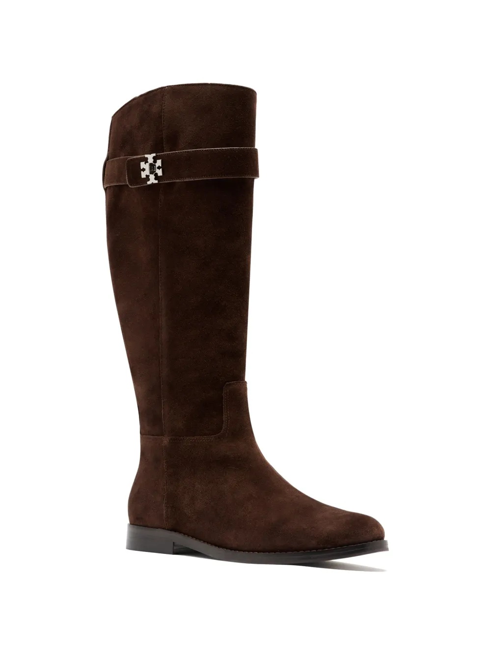 Tory Burch T-lock suede knee-high boots Bruin