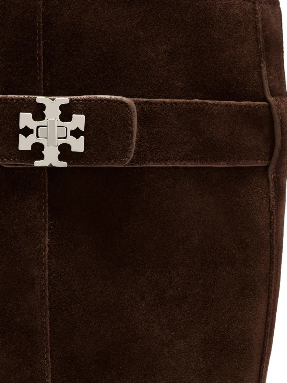Tory Burch T-lock suede knee-high boots Bruin