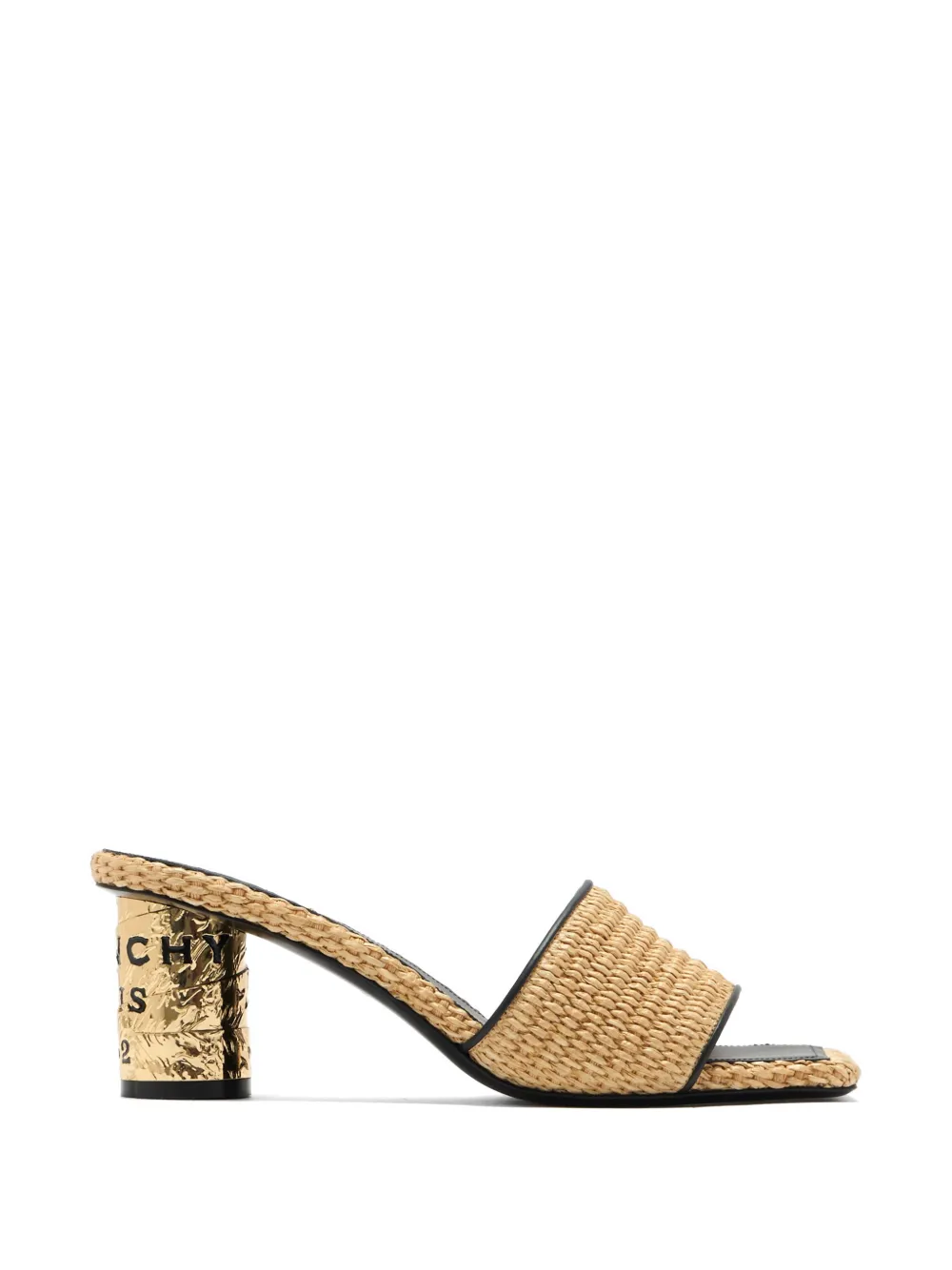 Givenchy raffia heeled mules Beige