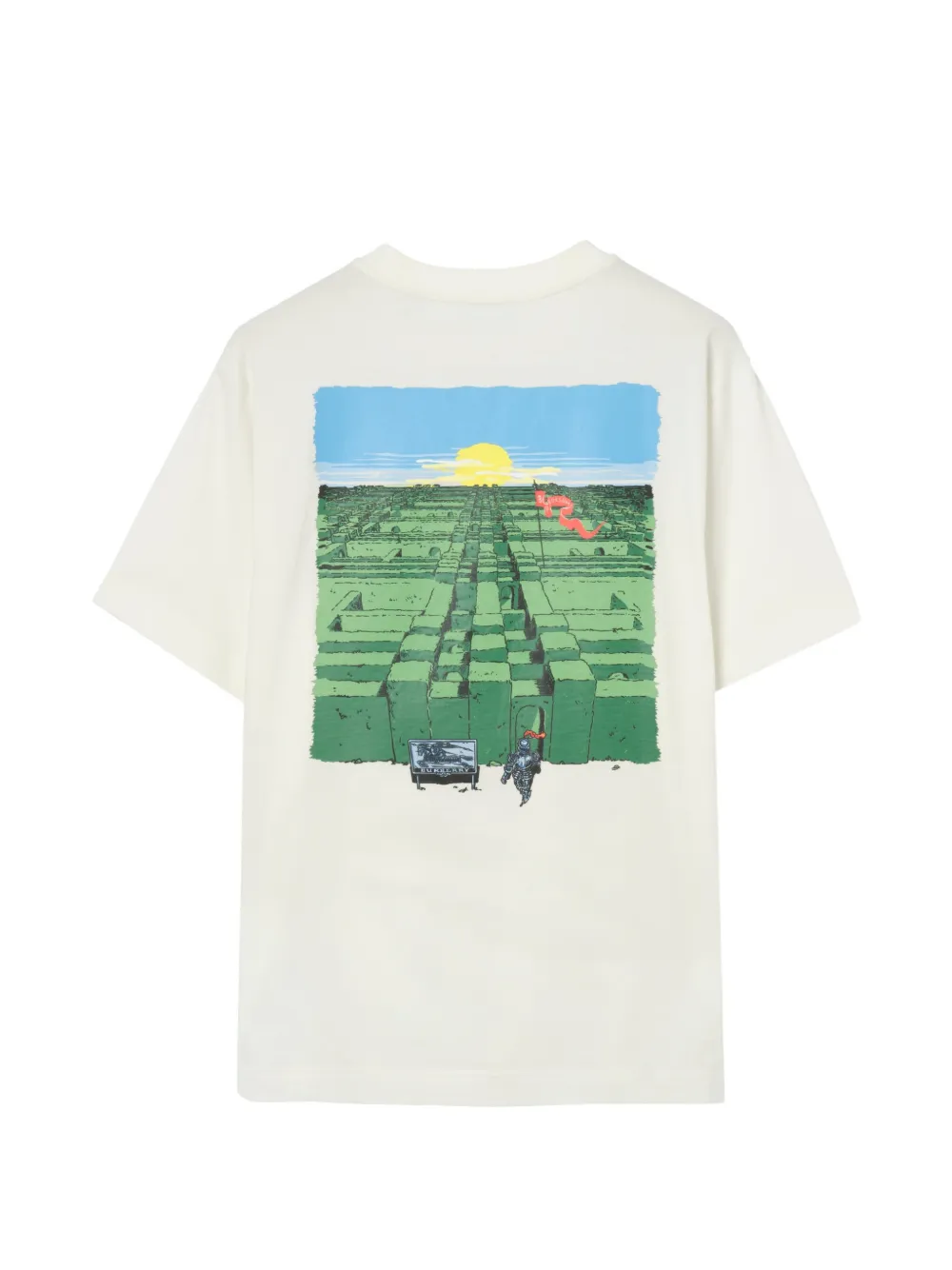 Burberry Maze katoenen T-shirt Wit