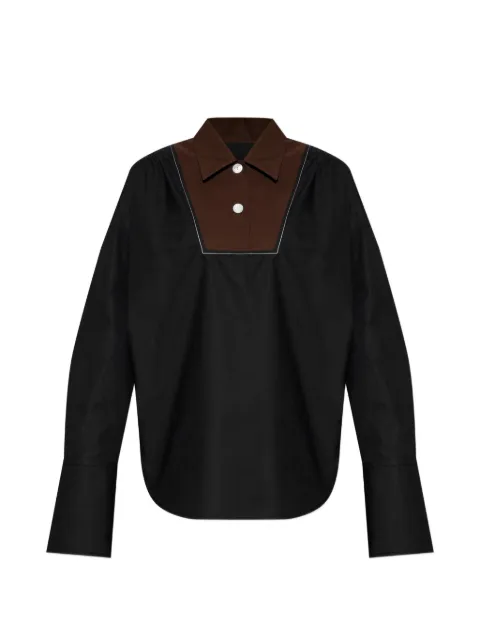 Marni playera tipo polo con paneles en contraste