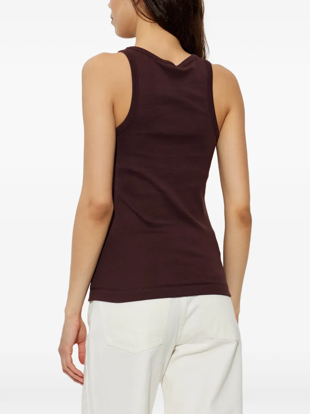 By Malene Birger Mani ribgebreide tanktop Rood