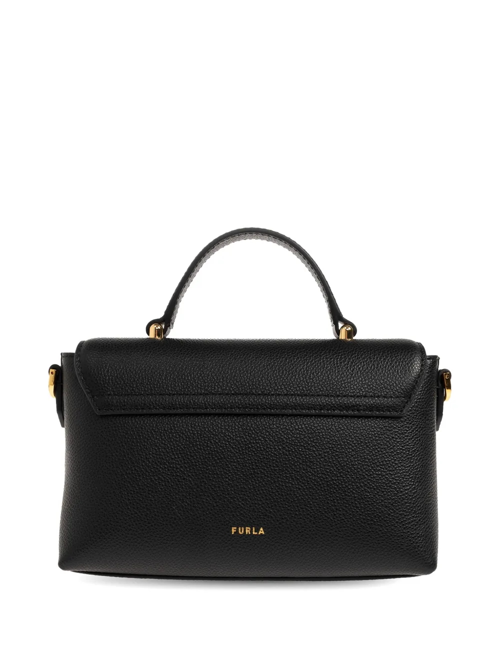 Furla Moonlight bewerkte leren shopper Zwart