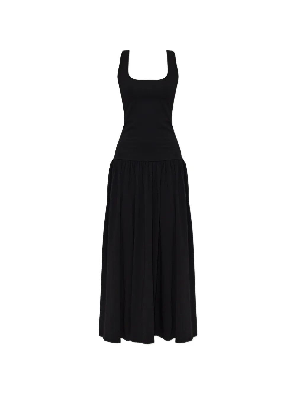 By Malene Birger Marcielle Scoop-neck Gathered Maxi Dress In Black