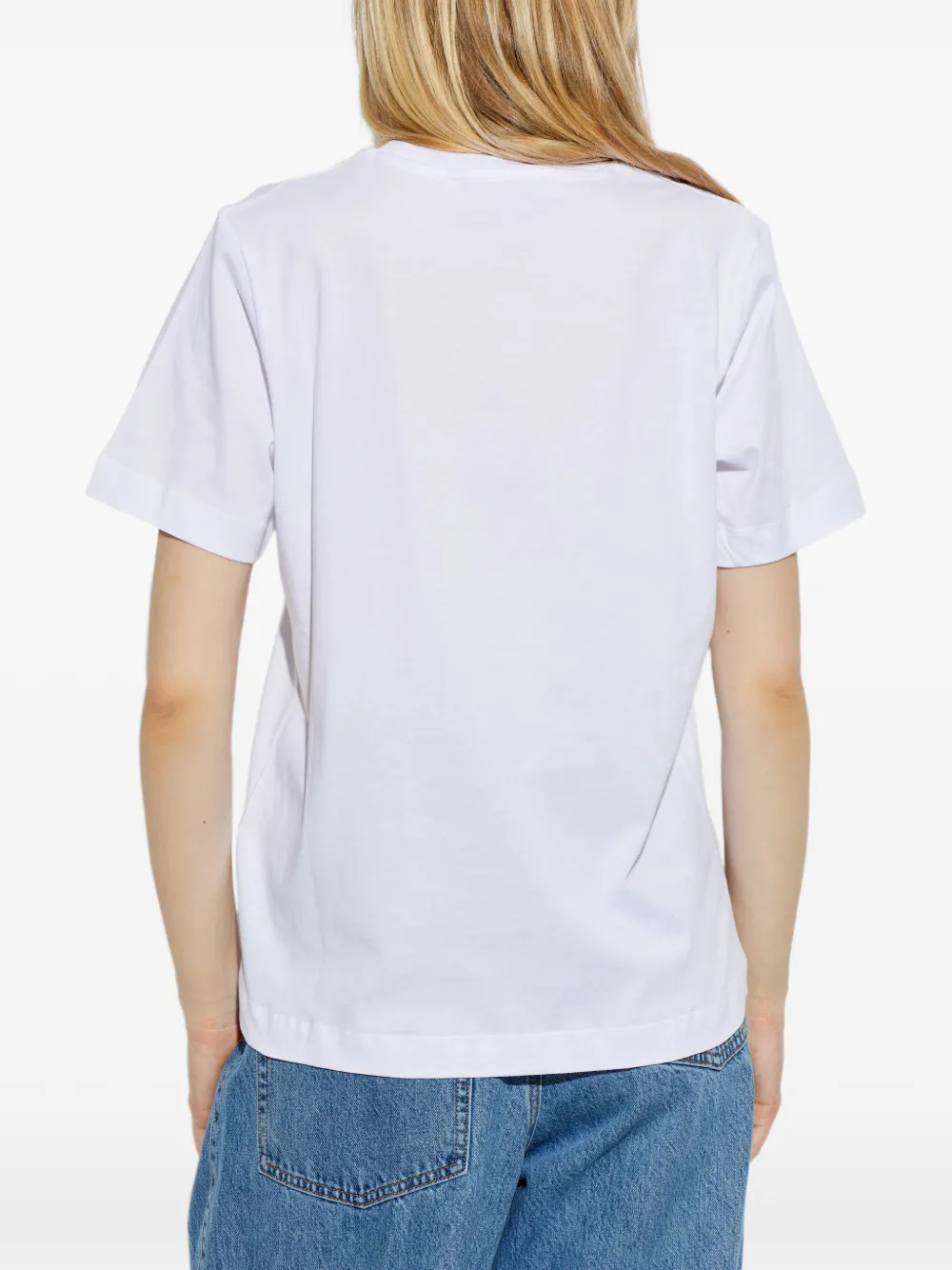 MUNTHE Nyla T-shirt met print Wit