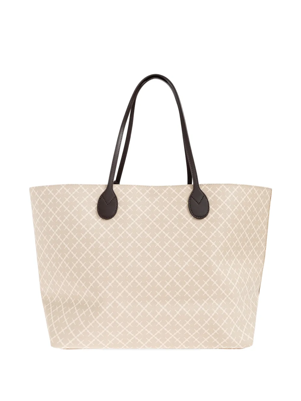 By Malene Birger Abi shopper met monogramprint Beige