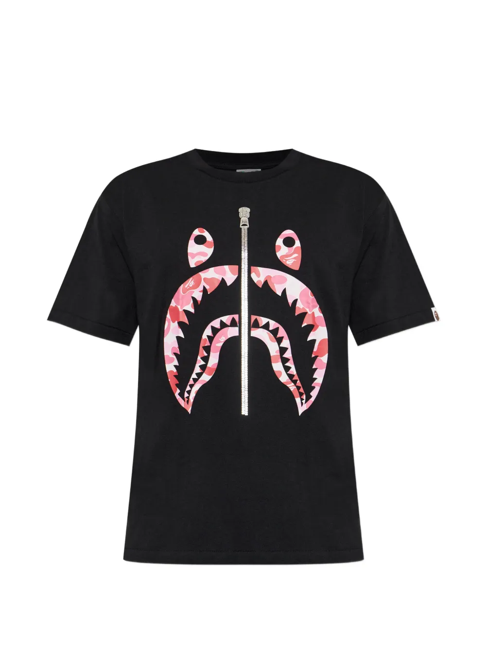 A BATHING APE® Shark camouflage-print T-shirt - Schwarz