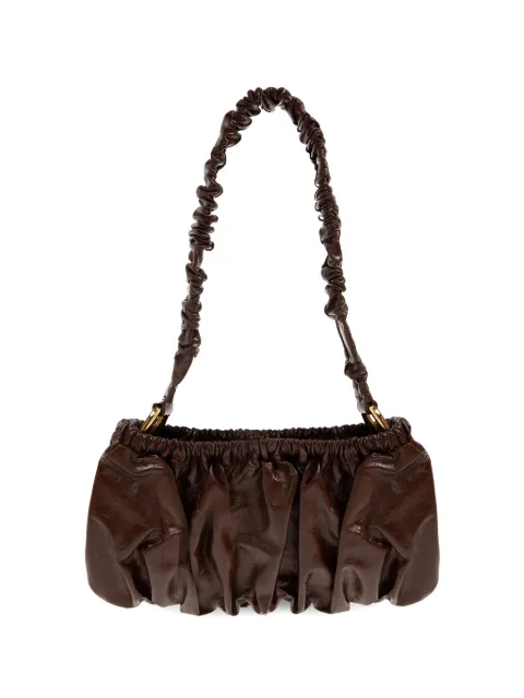 Marni Braune Clutch mit Raffungen