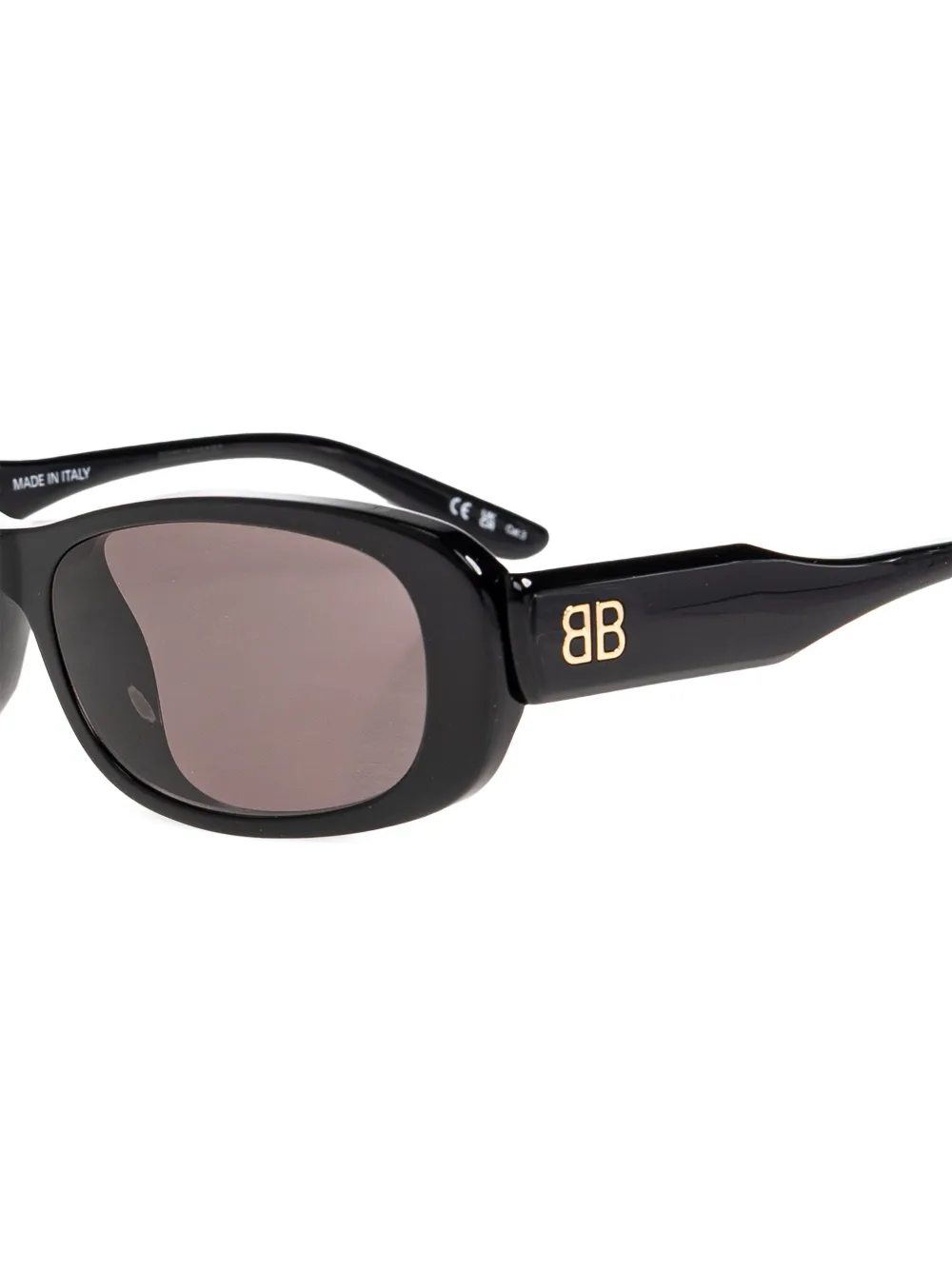 Balenciaga Eyewear Zonnebril met rechthoekig montuur en BB-logo Zwart