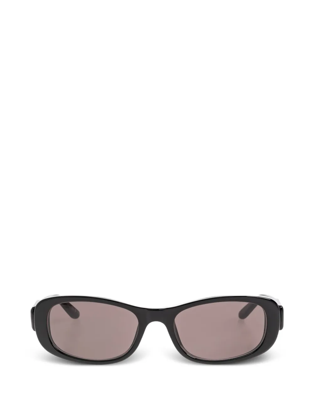 Balenciaga Eyewear logo-plaque rectangle-frame sunglasses - Nero
