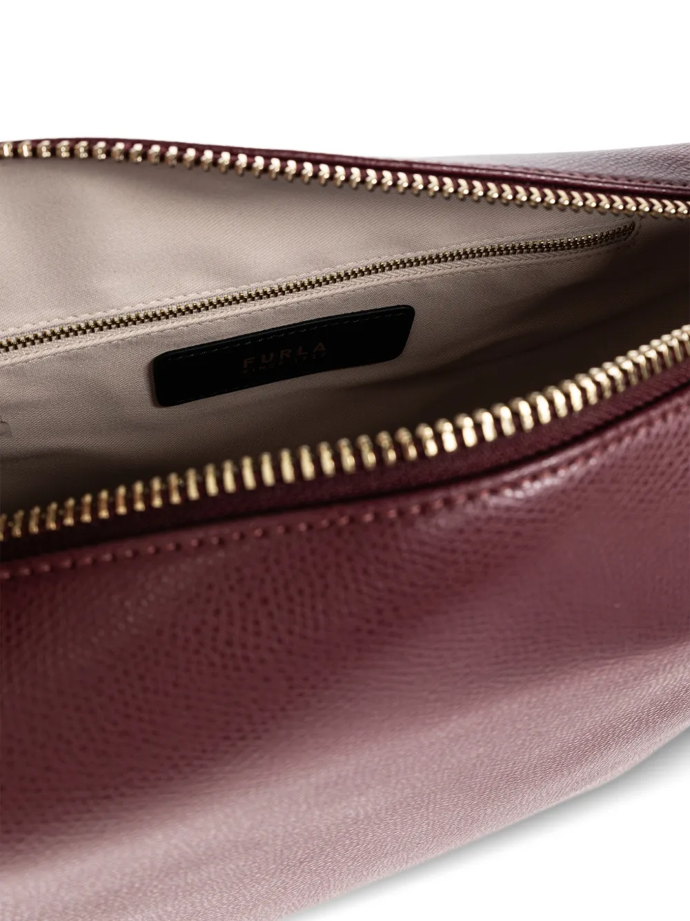 Furla Tonie schoudertas van bewerkt leer Rood