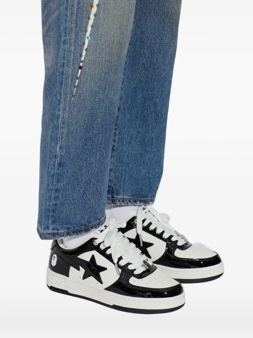 A BATHING APE BAPE STA low-top sneakers Zwart