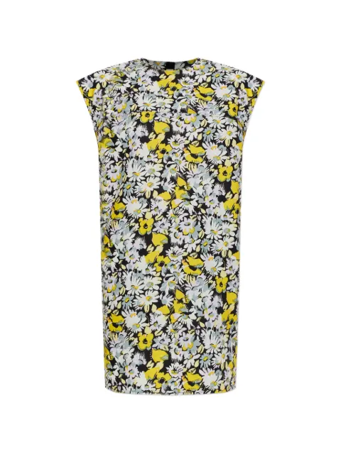 Marni floral-print tiered midi dress