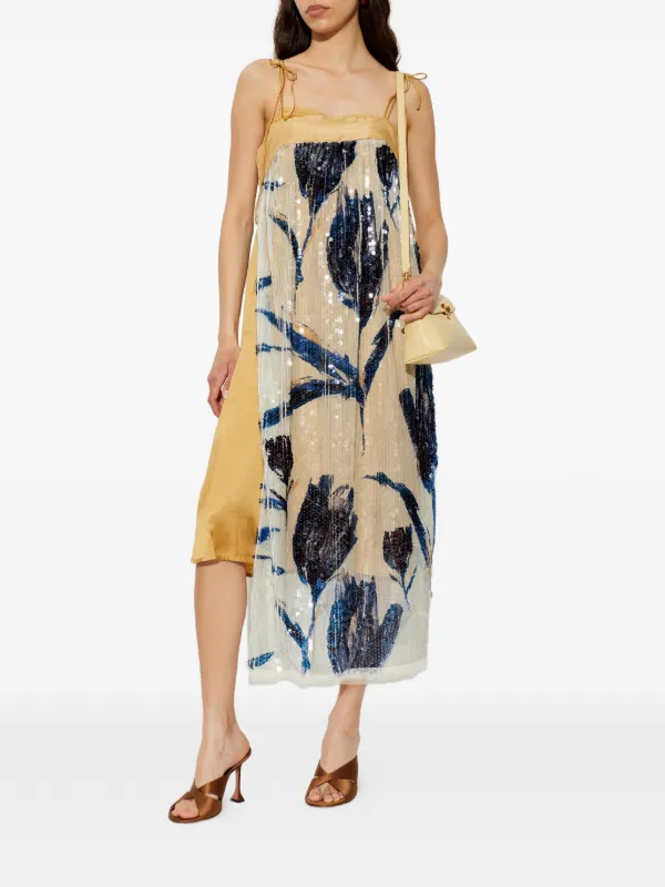 nara sequin dress Nara Feather Sequin Dress  Retrofete
