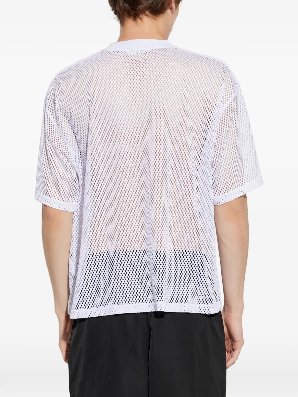 A BATHING APE Head mesh T-shirt Wit