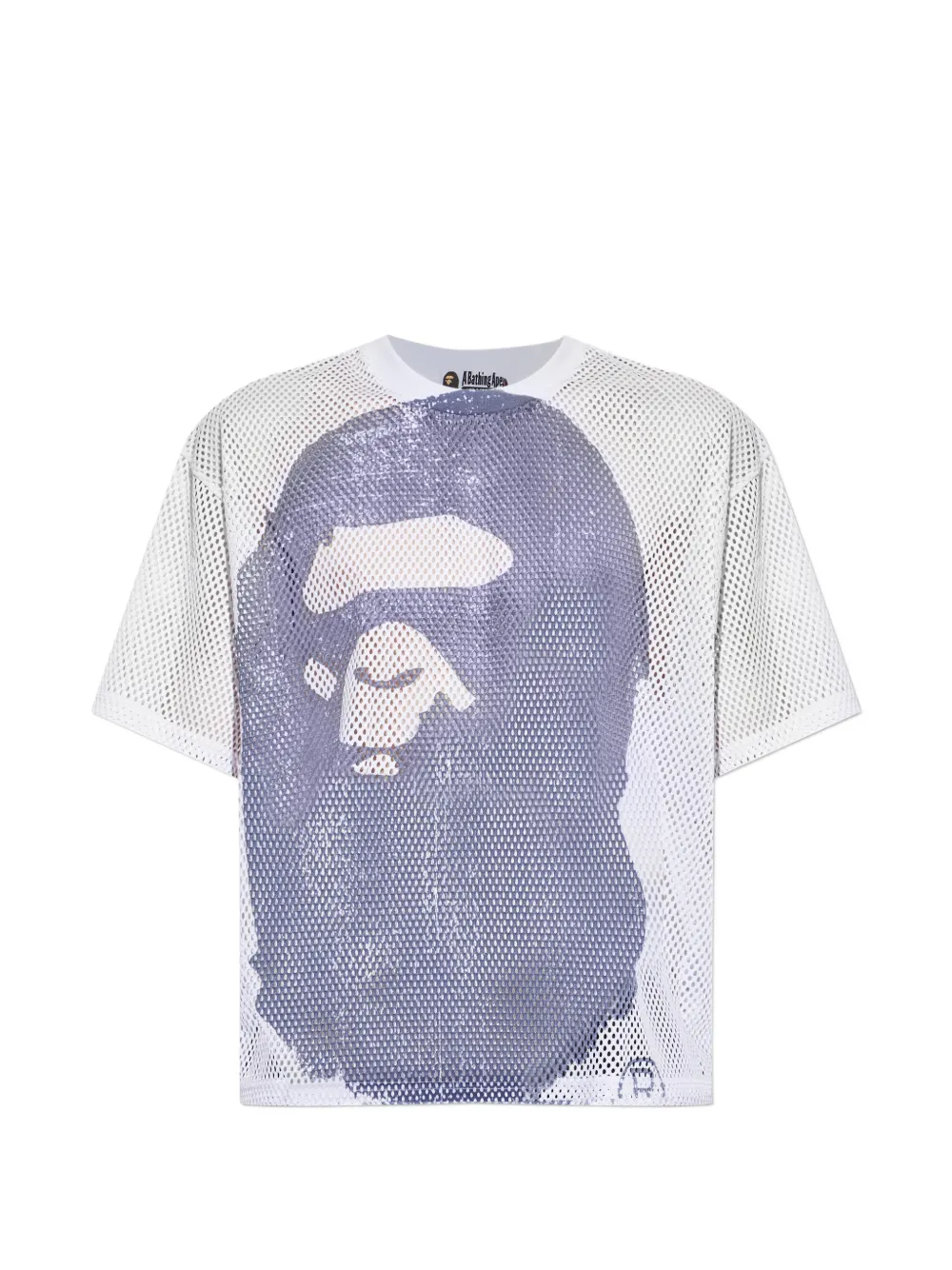 A BATHING APE® Ape Head mesh T-shirt - Bianco