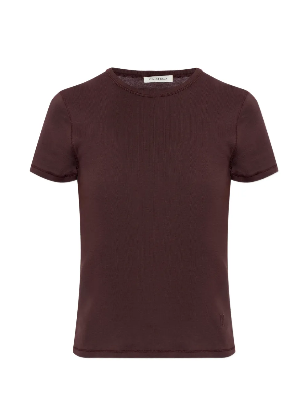 By Malene Birger Alicia Logo-embroidered T-shirt In Brown