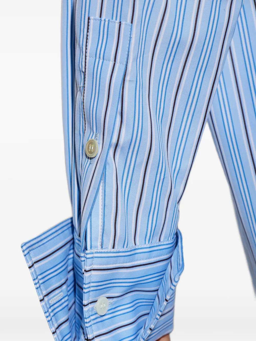 Marni Gestreepte oversized mini-jurk Blauw
