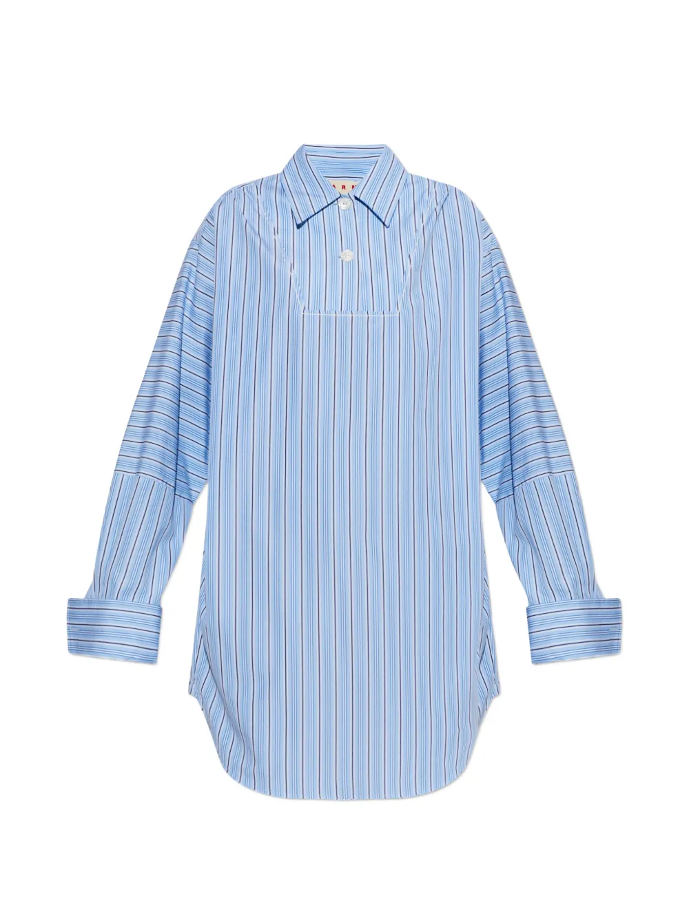 Marni striped cotton dress - Blau