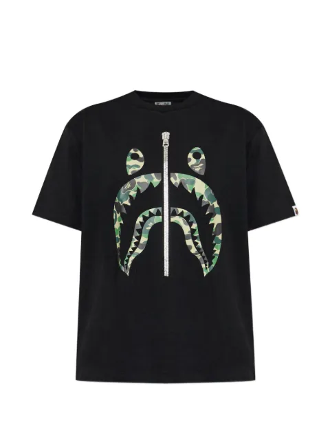 A BATHING APE® Shark-print camouflage-pattern T-shirt