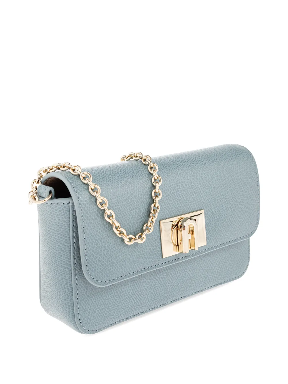 Furla 1927 leren mini-crossbodytas Blauw