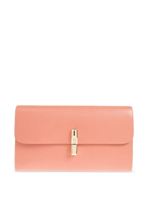 Furla XL Continental logo-plaque leather clutch bag