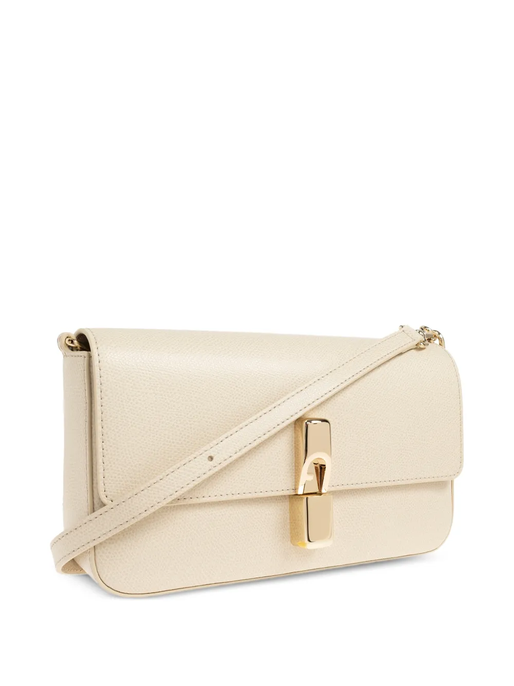 Furla Leren schoudertas Beige