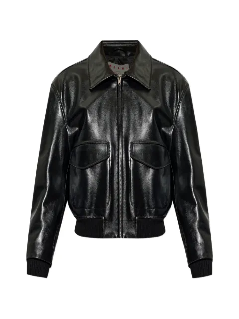 Marni leather jacket