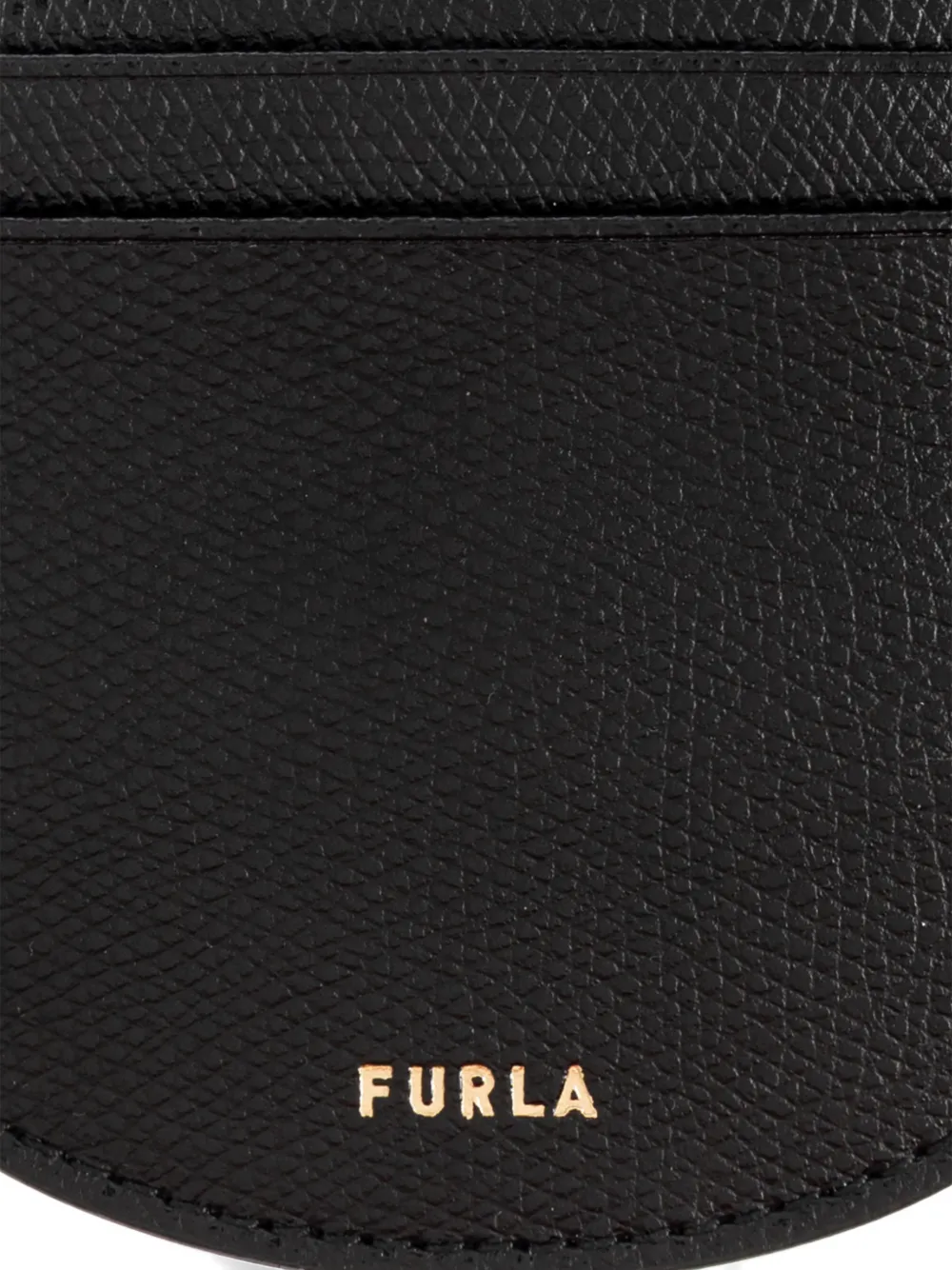 Furla Laura pasjeshouder met logoprint Zwart