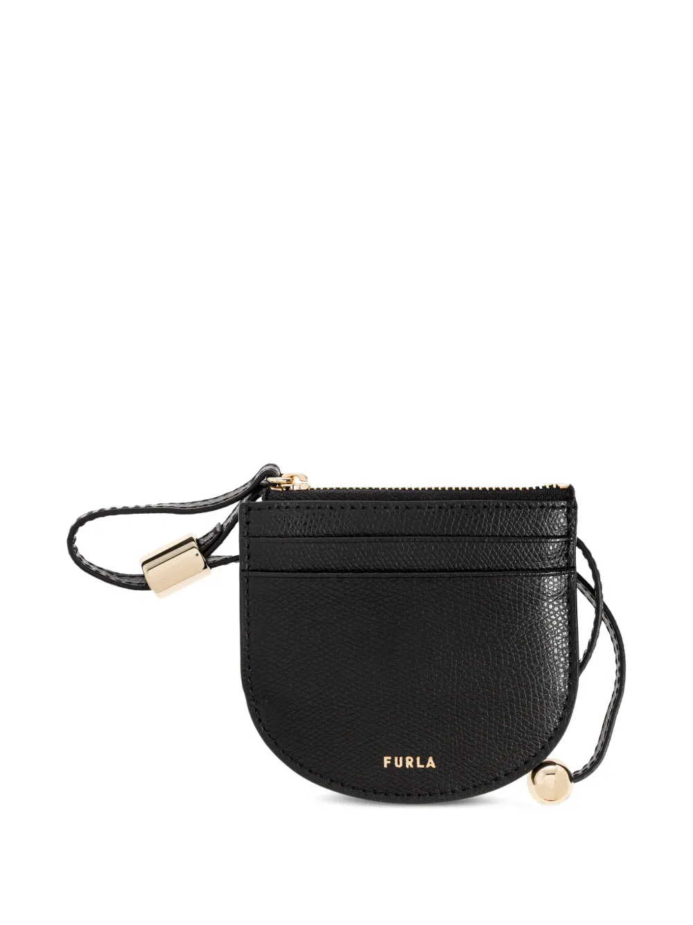 Furla Laura pasjeshouder met logoprint Zwart