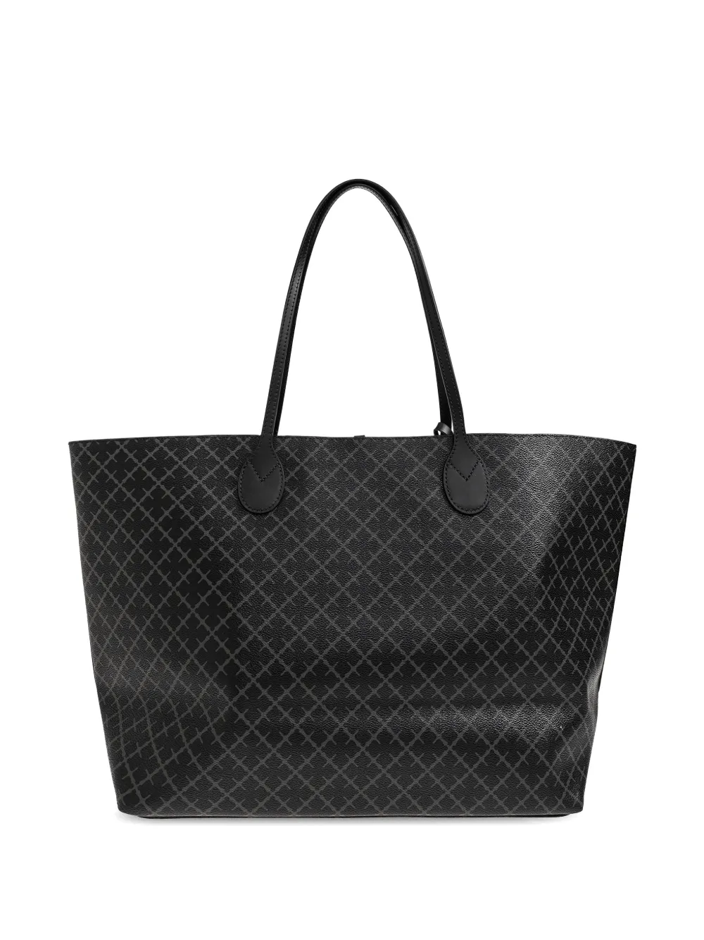 By Malene Birger Abi shopper met monogramprint Zwart