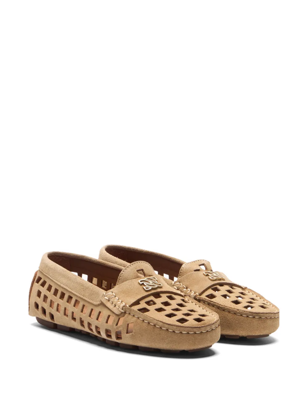 Casadei C-Chain laser-cut loafers Beige