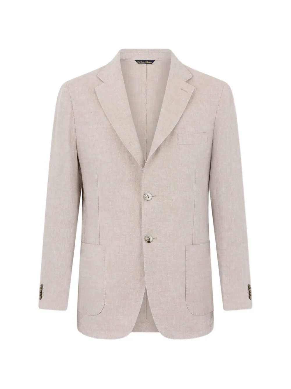 Brooks Brothers single-breasted linen blazer - Nude