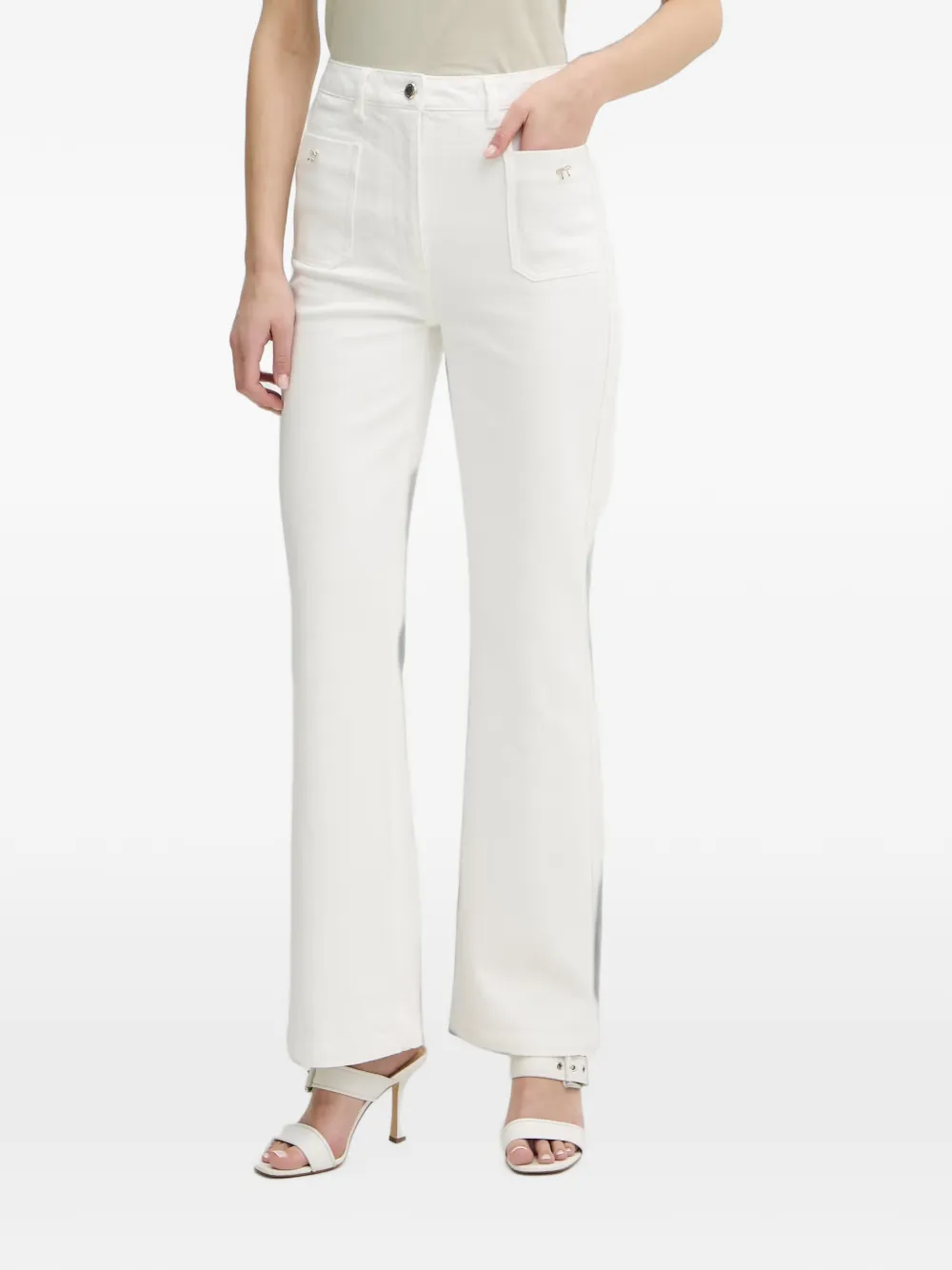 Morgan patch-pocket jeans