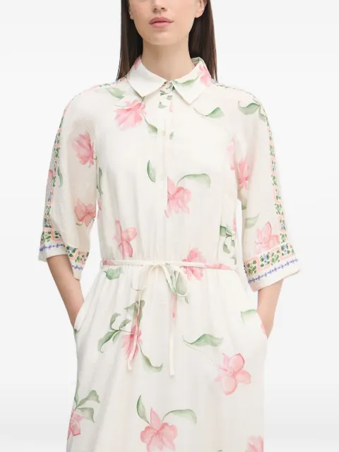 Mos Mosh MMBunno Big Orchid floral-print belted midi dress