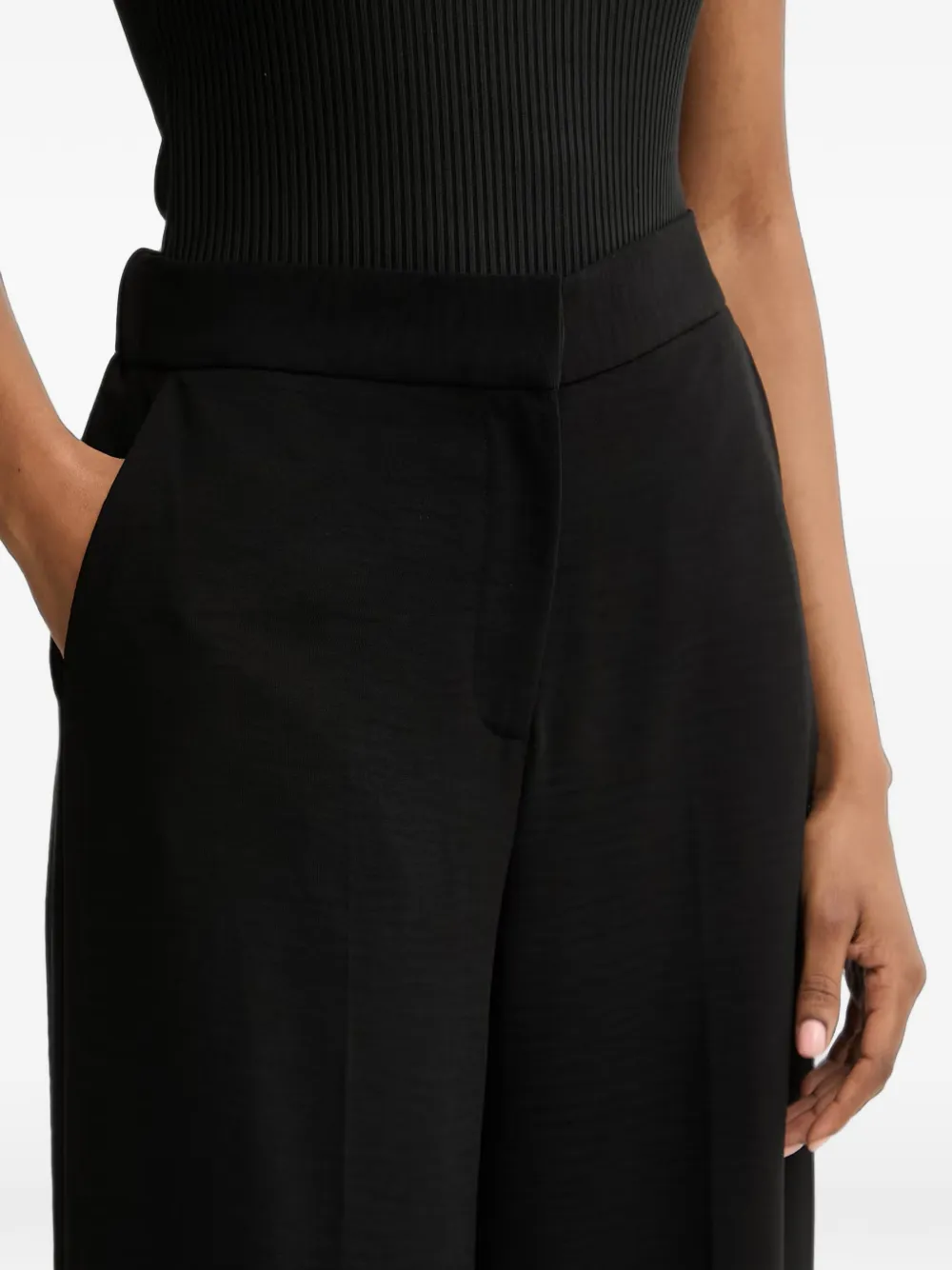 Morgan Broek met elastische taille Zwart