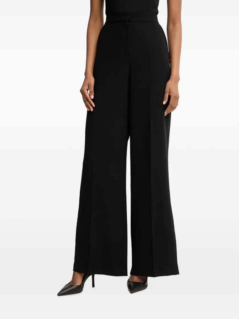 Morgan elasticated-waist wide-leg trousers