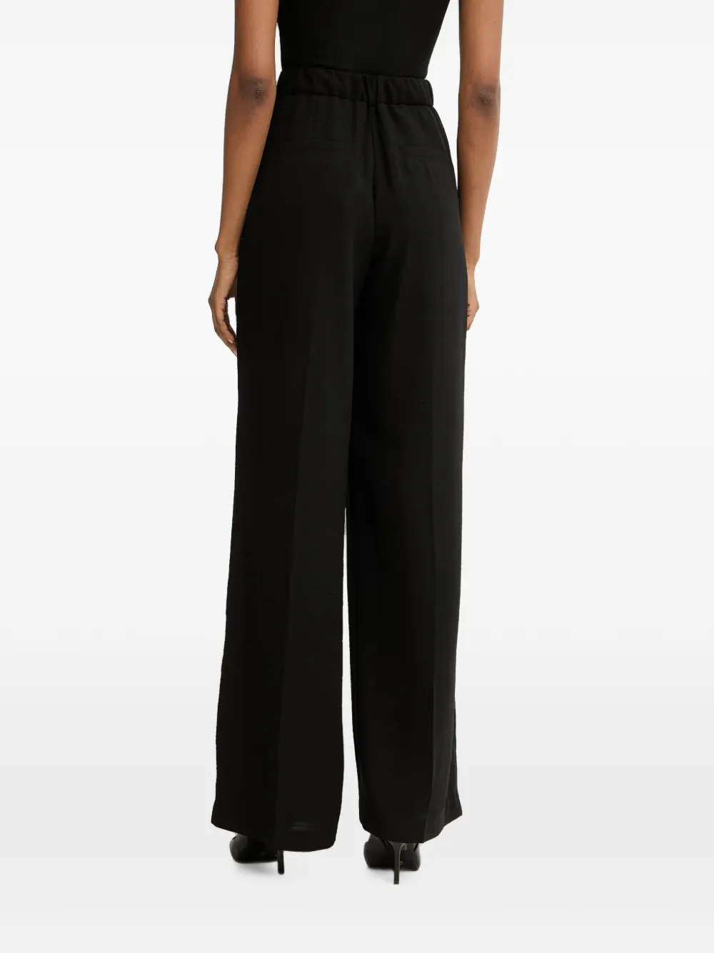 Morgan Broek met elastische taille Zwart