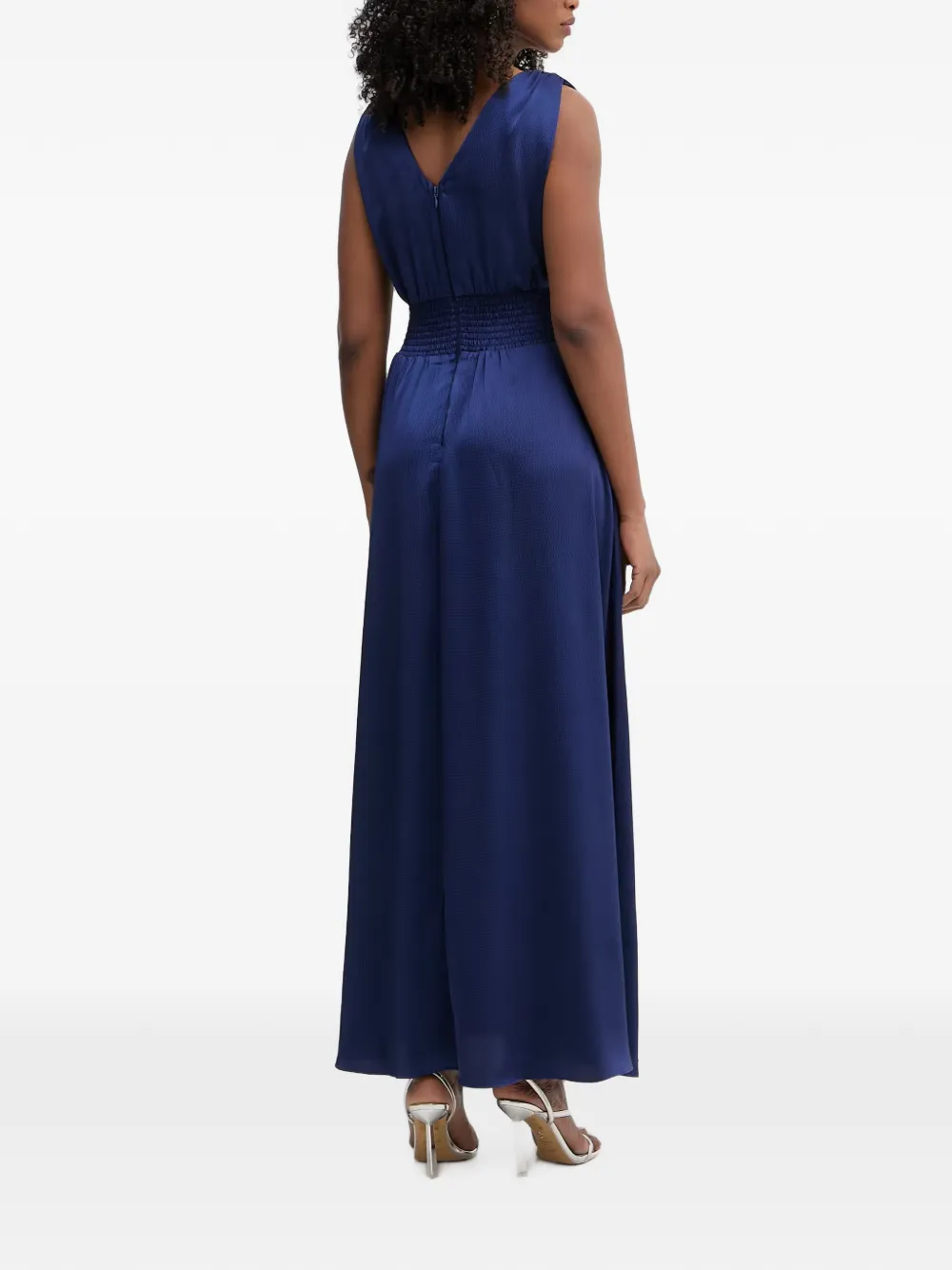 Morgan Maxi-jurk verfraaid met knoop Blauw