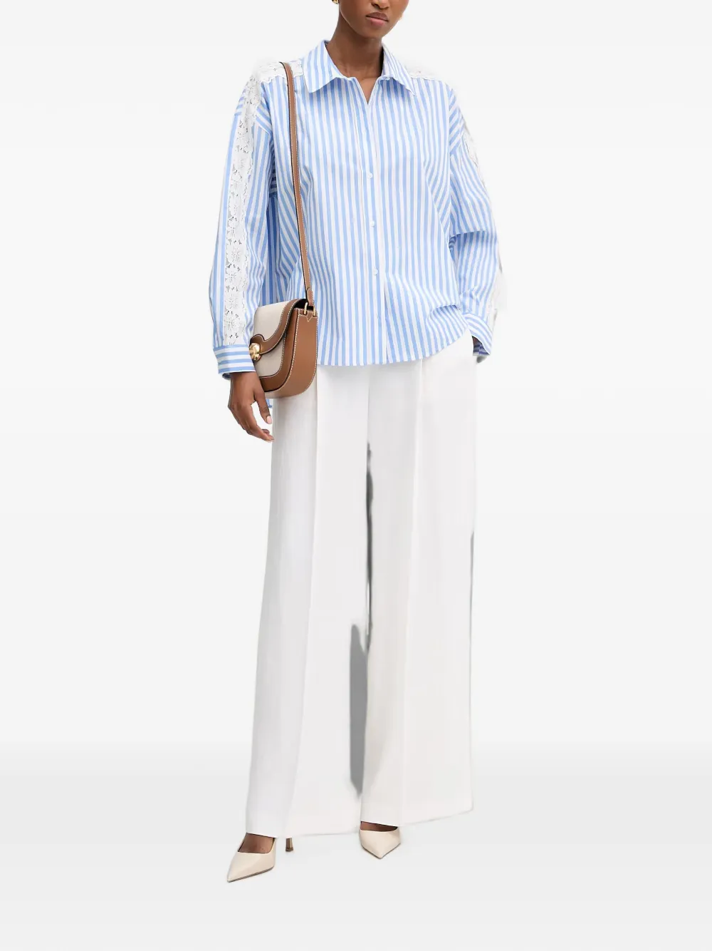 Morgan Blouse met kant Veelkleurig