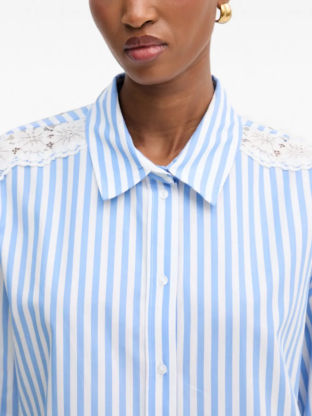 Morgan Blouse met kant Veelkleurig