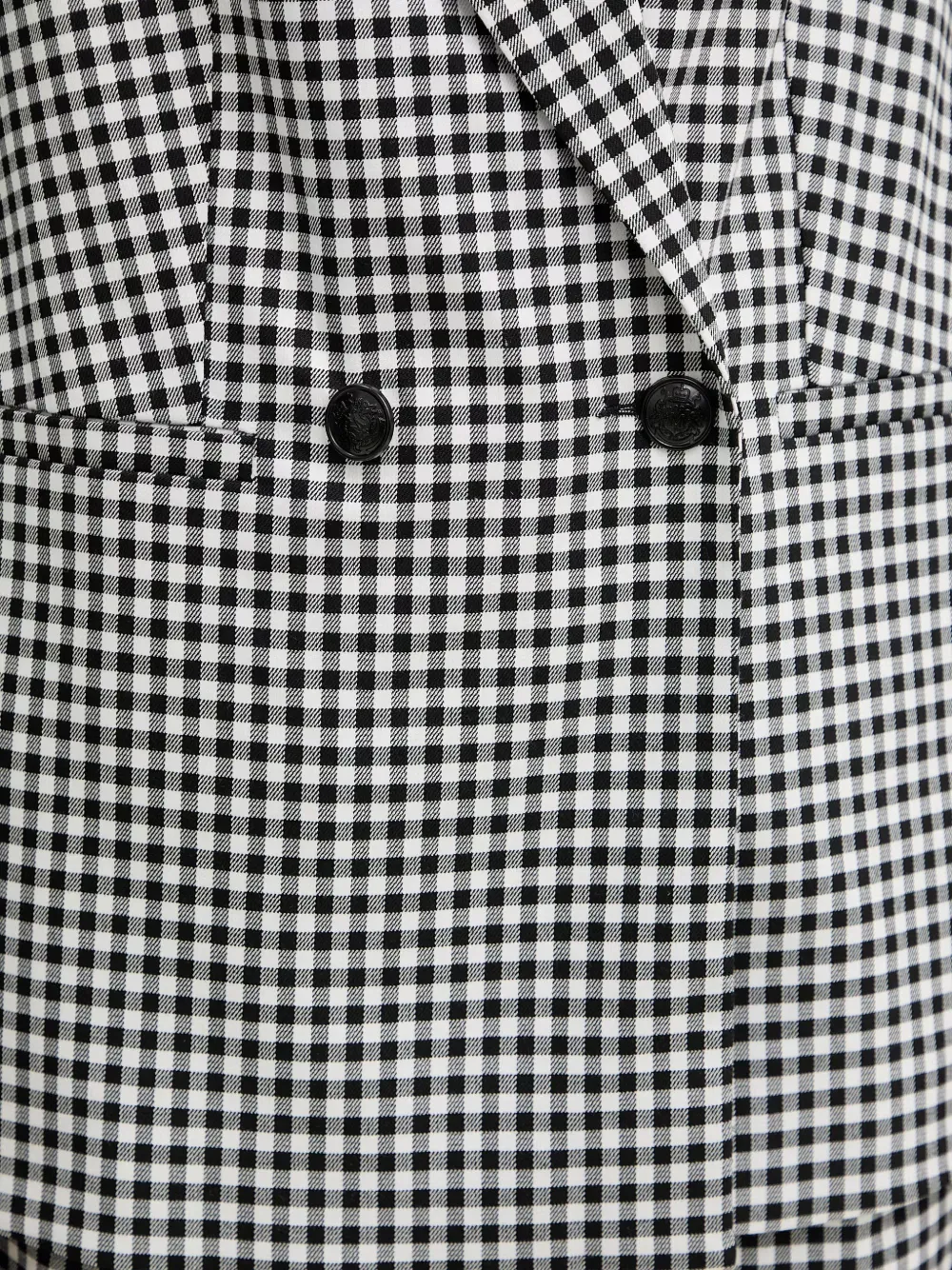 Morgan Blazer met gingham ruit Zwart