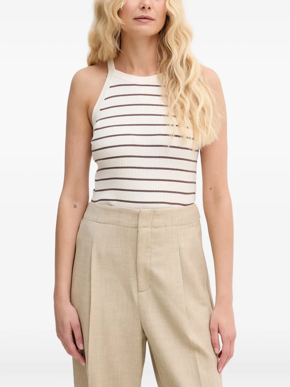 Mos Mosh MMImanja Caliz striped ribbed top