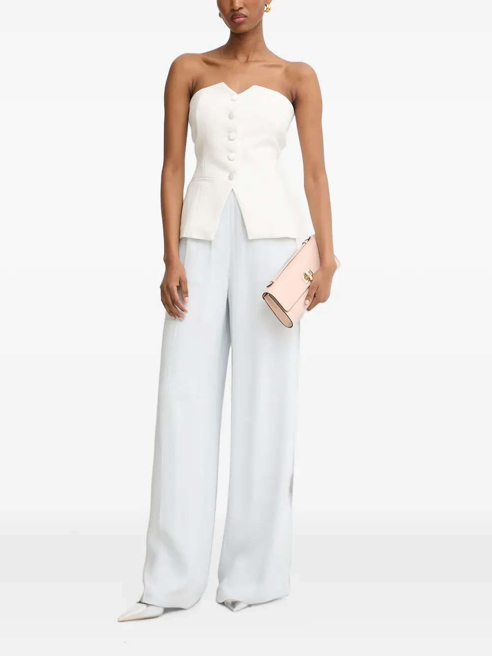 Morgan Strapless top Wit