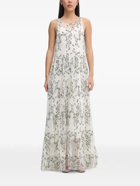 MUNTHE floral-embroidered maxi dress